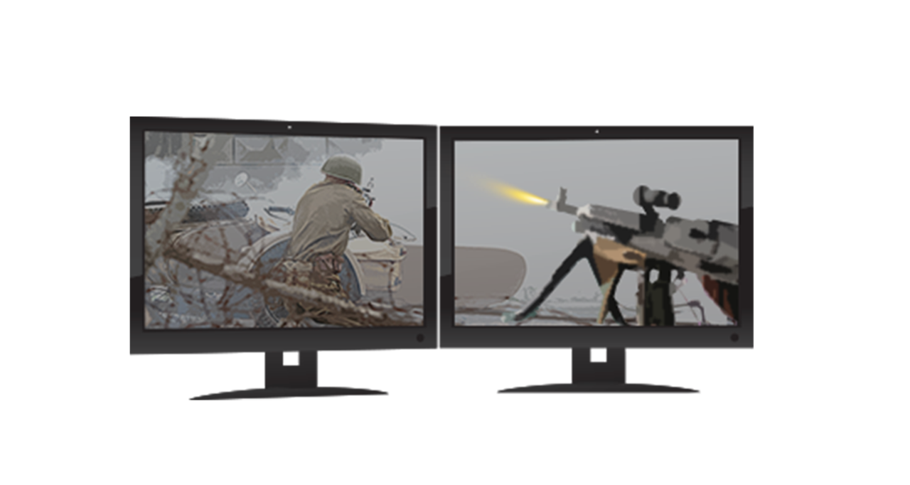 Due monitor da gaming